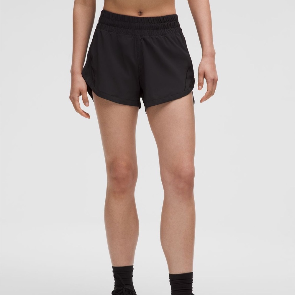 lululemon black track that shorts